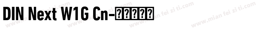 DIN Next W1G Cn字体转换